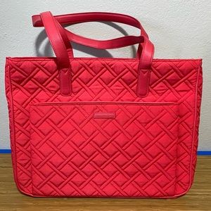 Vera Bradley Commuter Tote | Canyon Sunset Classic Microfiber Coral